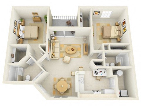 Brisa Deluxe Floor Plan at Bay Breeze Villas, Fort Myers